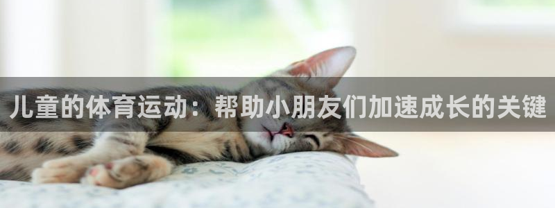 ug环球官网注册：儿童的体育运动：帮助小朋友们加速成长的关键